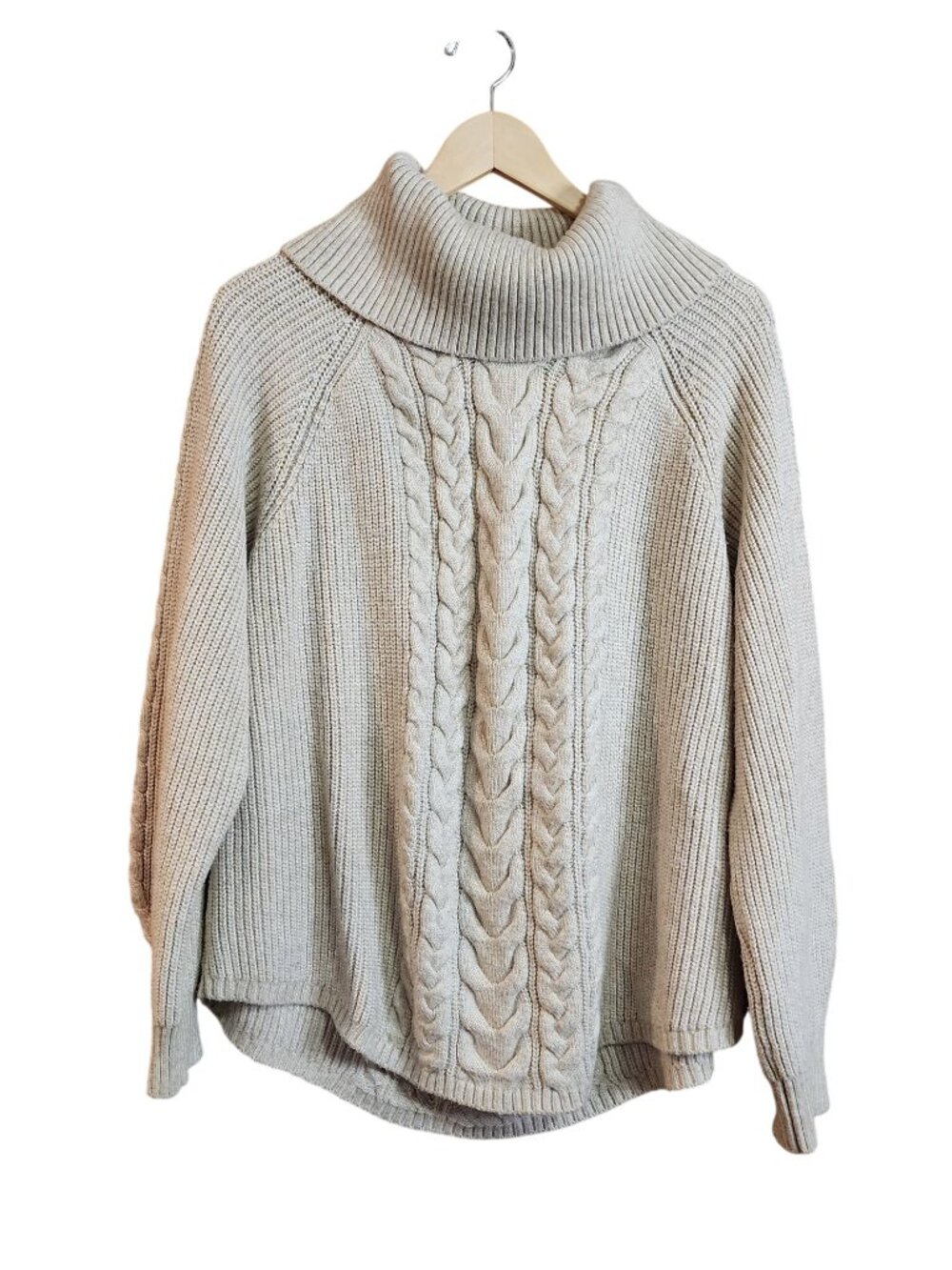 Lane Bryant Cowlneck Cable Sweater Womens Size 22/24